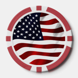 Amerikaanse vlag poker chips