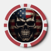 Amerikaanse vlag poker chips (Voorkant)