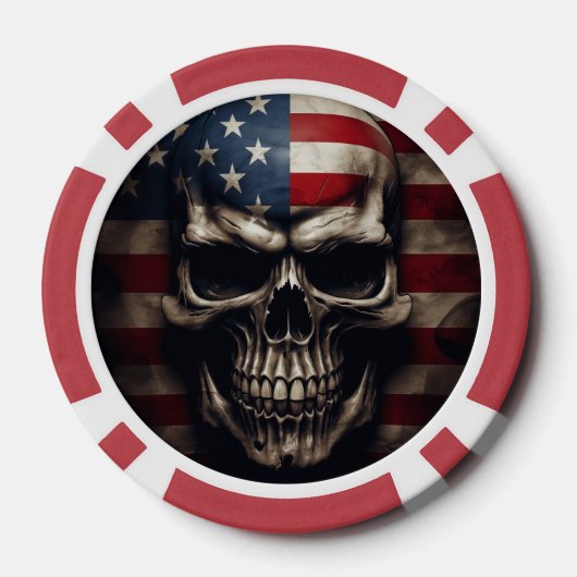 Amerikaanse vlag poker chips (Achterkant)
