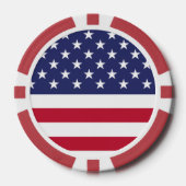 Amerikaanse vlag poker chips (Voorkant)