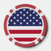 Amerikaanse vlag poker chips (Achterkant)