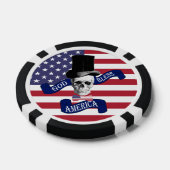 Amerikaanse vlag poker chips (Enkel)