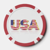 Amerikaanse vlag Poker Chips USA (Achterkant)