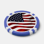 Amerikaanse vlag pokerchips (Enkel)