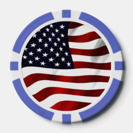Amerikaanse vlag pokerchips
