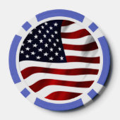 Amerikaanse vlag pokerchips (Achterkant)