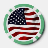 Amerikaanse vlag pokerchips (Achterkant)