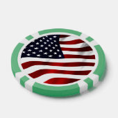 Amerikaanse vlag pokerchips (Enkel)