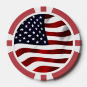Amerikaanse vlag pokerchips (Voorkant)