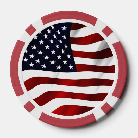 Amerikaanse vlag pokerchips (Achterkant)