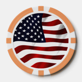 Amerikaanse vlag pokerchips