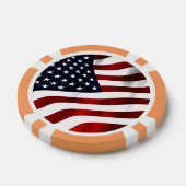 Amerikaanse vlag pokerchips (Enkel)