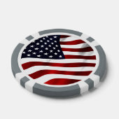 Amerikaanse vlag pokerchips (Enkel)