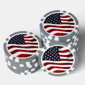 Amerikaanse vlag pokerchips (Opstapeling)