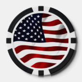 Amerikaanse vlag pokerchips (Voorkant)