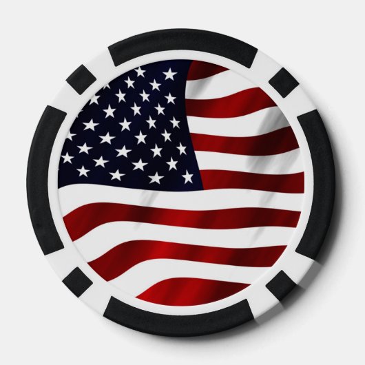 Amerikaanse vlag pokerchips (Achterkant)
