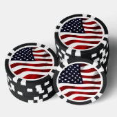 Amerikaanse vlag pokerchips (Opstapeling)
