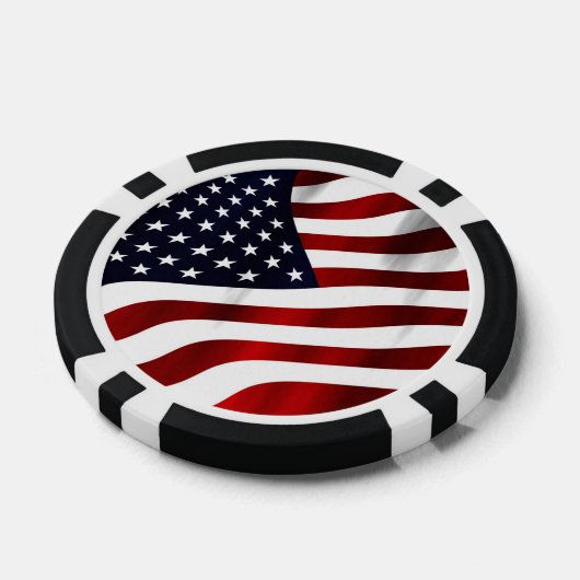 Amerikaanse vlag pokerchips (Enkel)