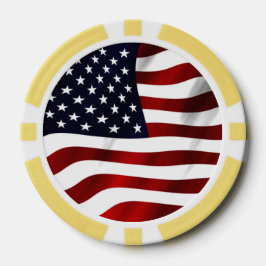 Amerikaanse vlag pokerchips