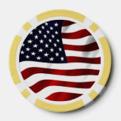 Amerikaanse vlag pokerchips (Achterkant)
