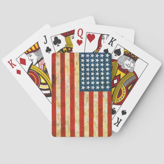 Amerikaanse vlag pokerkaarten (Achterkant)