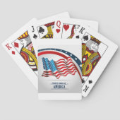 Amerikaanse vlag pokerkaarten (Achterkant)