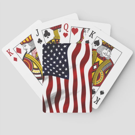 Amerikaanse vlag pokerkaarten (Achterkant)