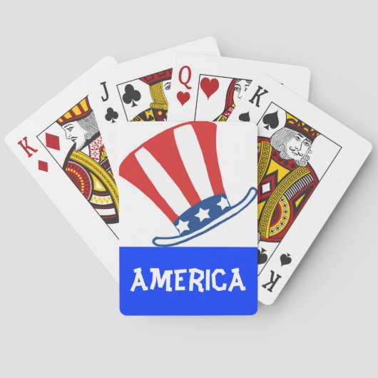 Amerikaanse vlag pokerkaarten (Achterkant)