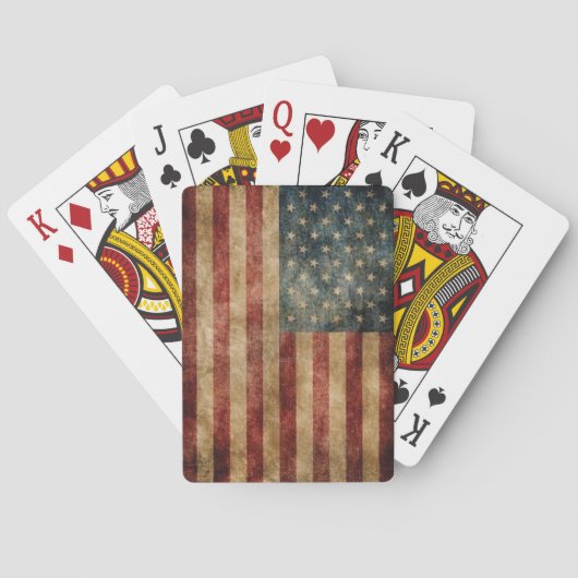  Amerikaanse vlag Pokerkaarten (Achterkant)