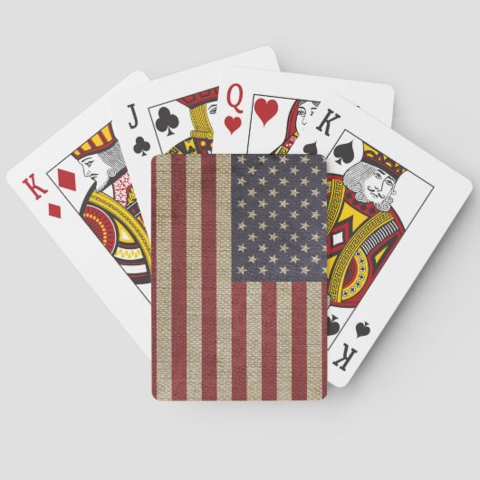  Amerikaanse vlag Pokerkaarten (Achterkant)
