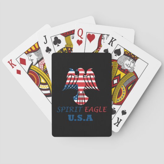 Amerikaanse vlag pokerkaarten (Achterkant)