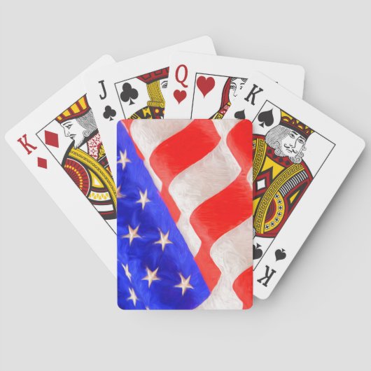 Amerikaanse vlag pokerkaarten (Achterkant)