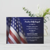 Amerikaanse vlag politieke campagne fondsenwerving kaart (Staand voorkant)