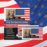 Amerikaanse vlag, politieke campagnevoerder Advert Flyer<br><div class="desc">American Flag,  politieke campagnevoerder Adverteren door The Visitekaartje Store.</div>