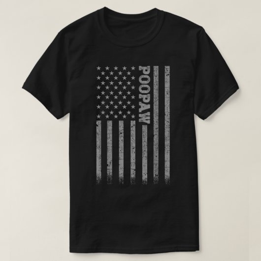 Amerikaanse vlag Poopaw T-shirt (Design voorkant)