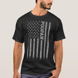 Amerikaanse vlag Poopaw T-shirt