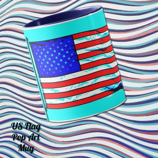 Amerikaanse vlag Pop Art Cup Mok