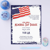 Amerikaanse vlag Popsicle Stick Folkart Flyer (Enkel)