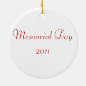 Amerikaanse vlag Popsicle Stick Folkart Keramisch Ornament (Achterkant)