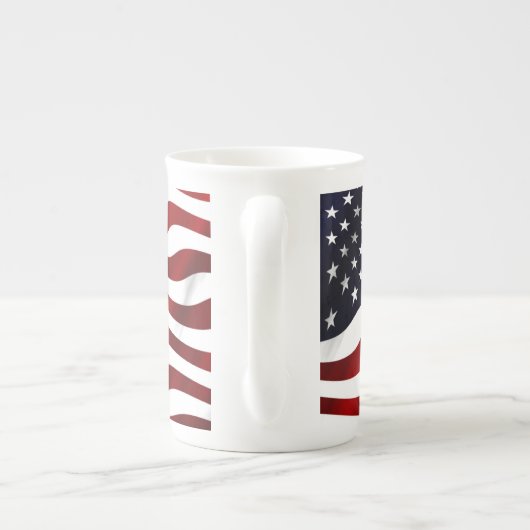 Amerikaanse vlag porselein kop (Achterkant)