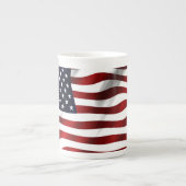 Amerikaanse vlag porselein kop (Voorkant)