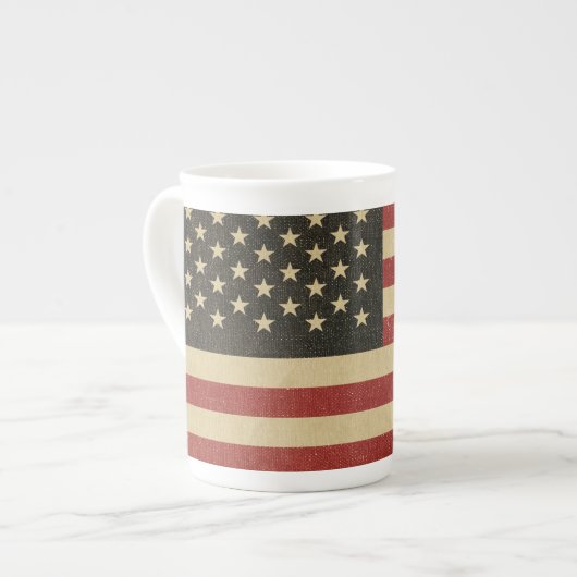 Amerikaanse vlag Porselein Kop (Links)