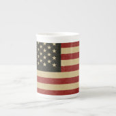 Amerikaanse vlag Porselein Kop (Voorkant)