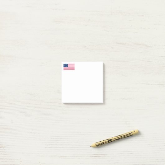 Amerikaanse vlag post-it® notes (Op bureau)