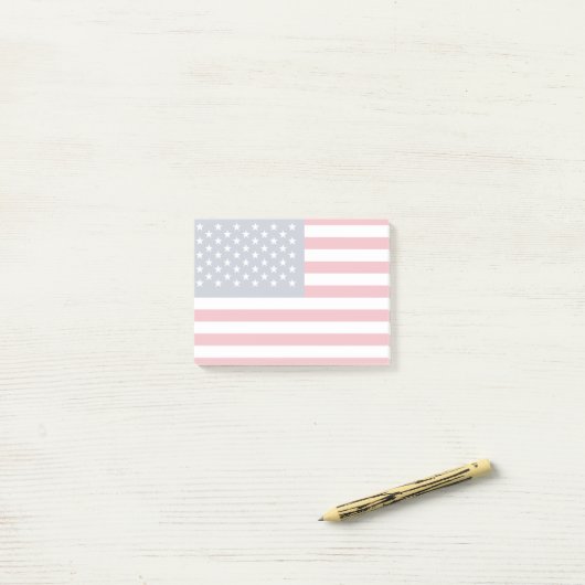 Amerikaanse vlag post-it® notes (Op bureau)