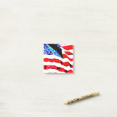 Amerikaanse vlag post-it® notes (Op bureau)