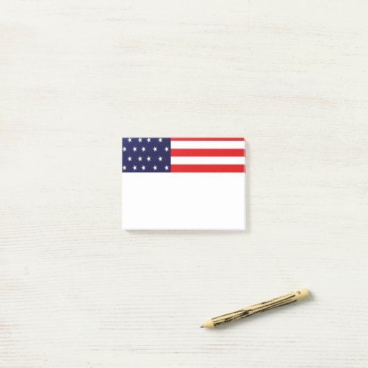 Amerikaanse vlag post-it® notes (Op bureau)
