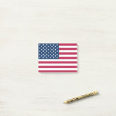 Amerikaanse vlag post-it® notes (Op bureau)