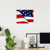 Amerikaanse vlag poster (Thuiskantoor)