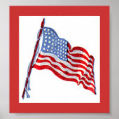 Amerikaanse vlag poster (Voorkant)